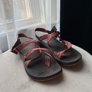 Pink and Brown Chacos